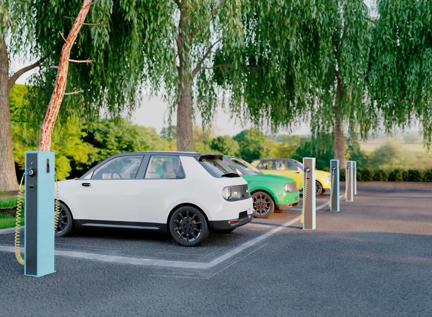 Aparcamiento de coches eléctricos — ISSE Electricidad, instaladora adherida al Plan MOVES III en Madrid